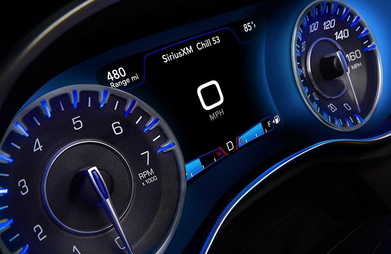 2017 Chrysler 300 Blue Dashboard Lighting