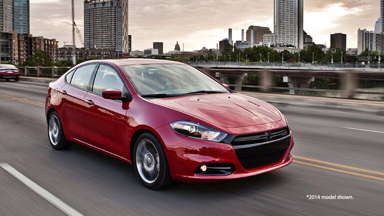 Red 2016 Dodge Dart