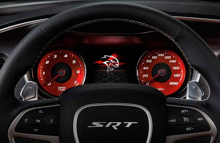 2017 Dodge Charger Red Dashboard