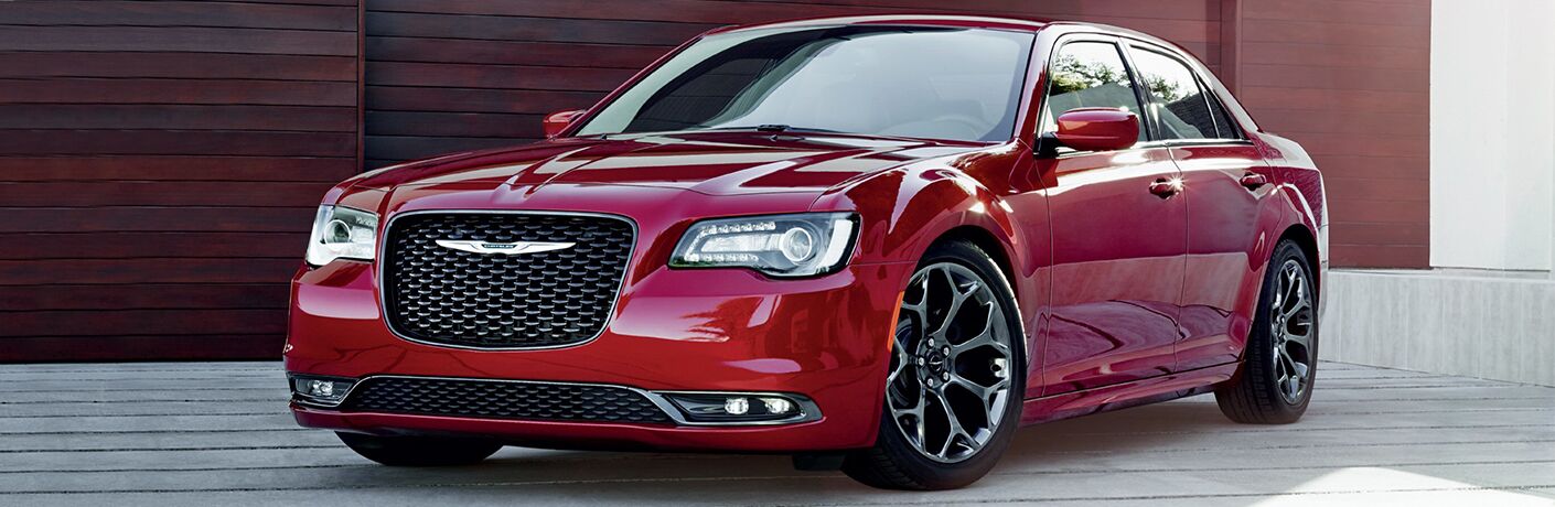 red 2019 Chrysler 300 exterior front quarter view