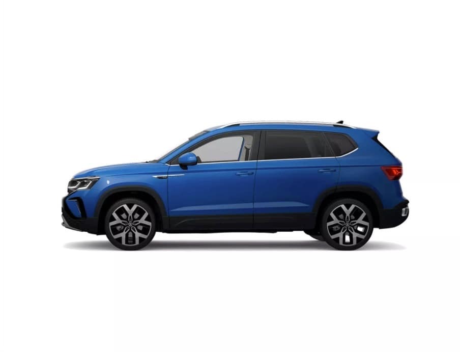 Taos in Cornflower Blue Metallic shown in profile against a white background.