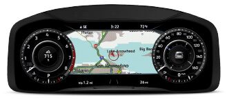 Wide Map Navigation View