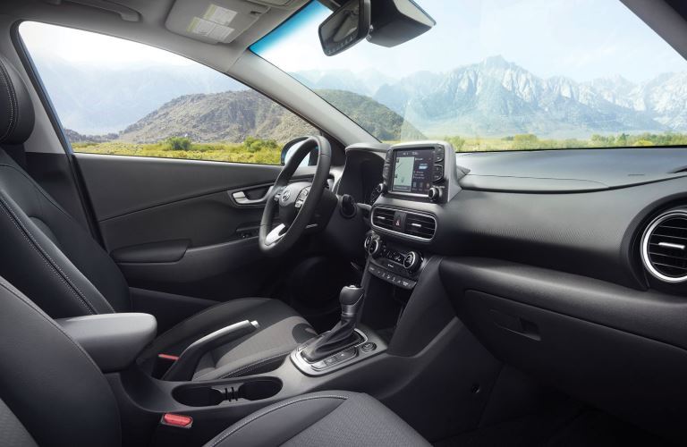 hyundai kona interior front seats