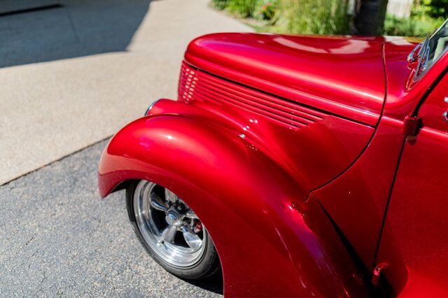 1938 Ford Standard Coupe Shaker V8 Custom Red Deer AB