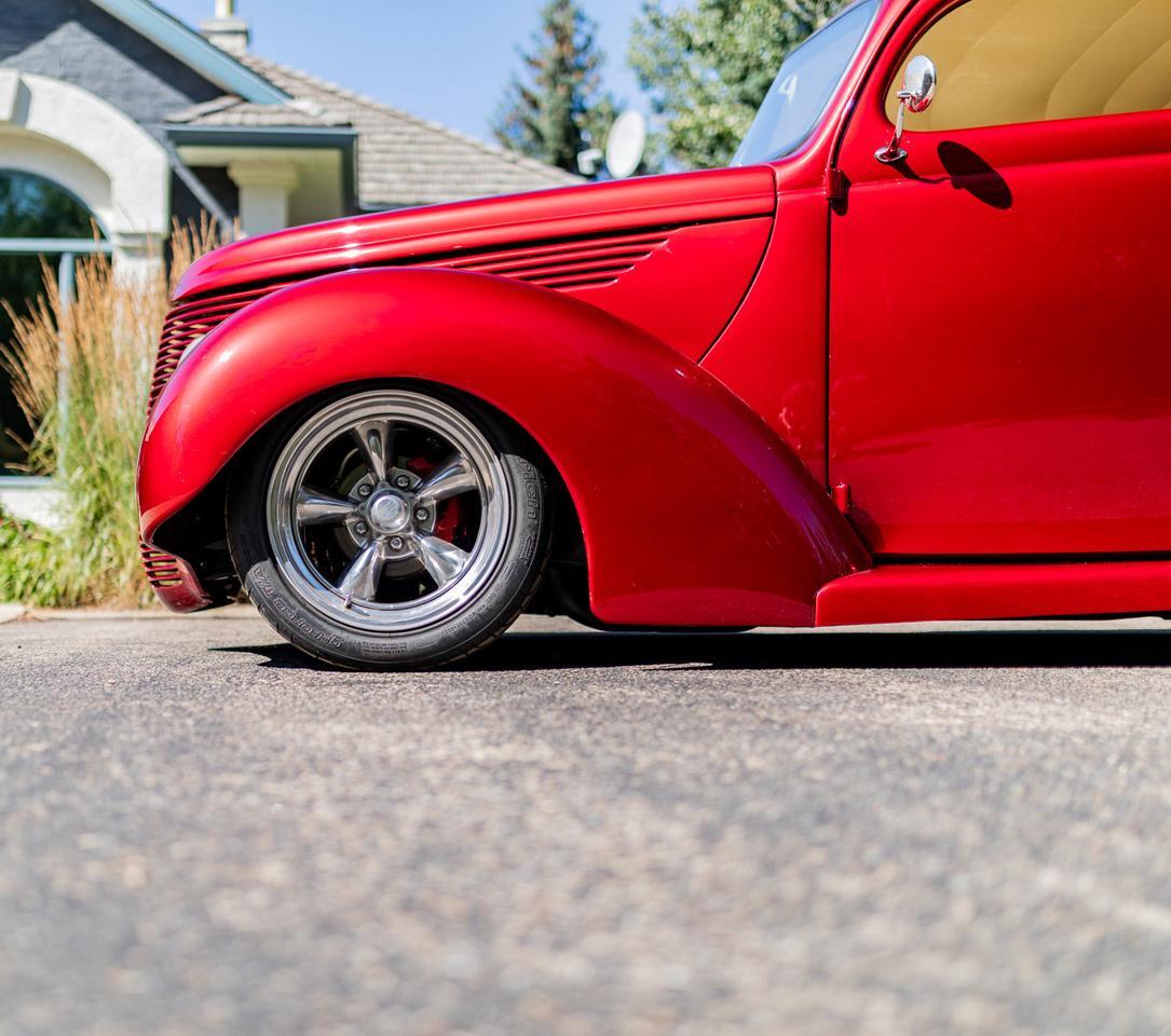 1938 Ford Standard Coupe Shaker V8 Custom Red Deer AB
