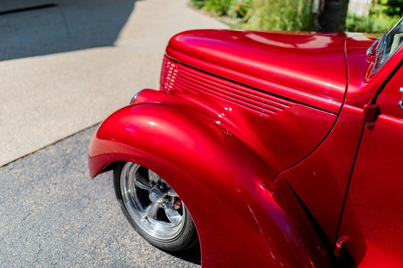 1938 Ford Standard Coupe Shaker V8 Custom Red Deer AB
