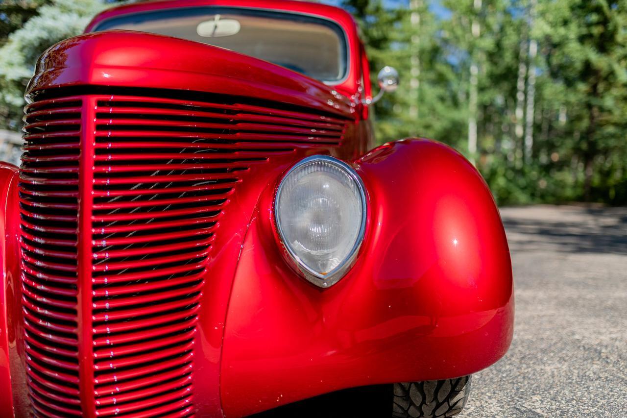 1938 Ford Standard Coupe Shaker V8 Custom Red Deer AB