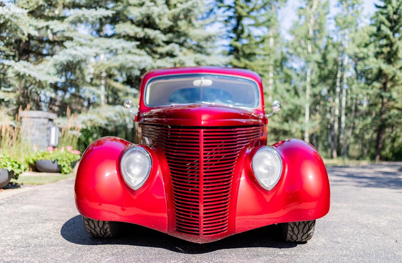 1938 Ford Standard Coupe Shaker V8 Custom Red Deer AB