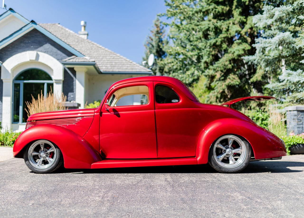 1938 Ford Standard Coupe Shaker V8 Custom Red Deer AB