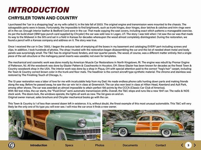 1947 Chrysler Town &amp; Country Paramus NJ
