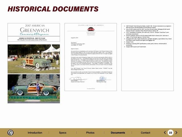 1947 Chrysler Town &amp; Country Paramus NJ