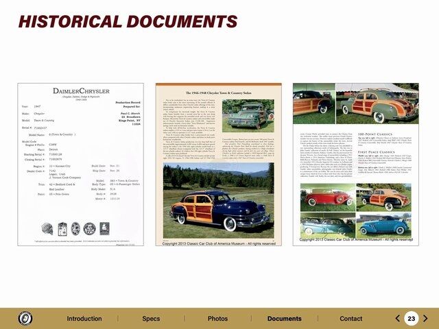 1947 Chrysler Town &amp; Country Paramus NJ