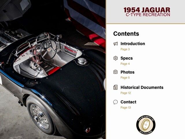 1954 Jaguar C-Type Hawker Racing