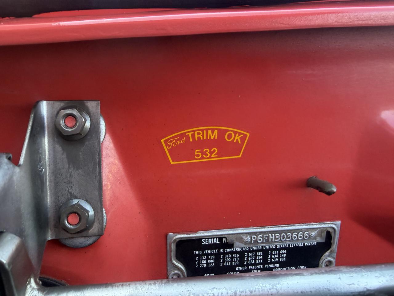 1956 FORD THUNDERBIRD Connellsville PA