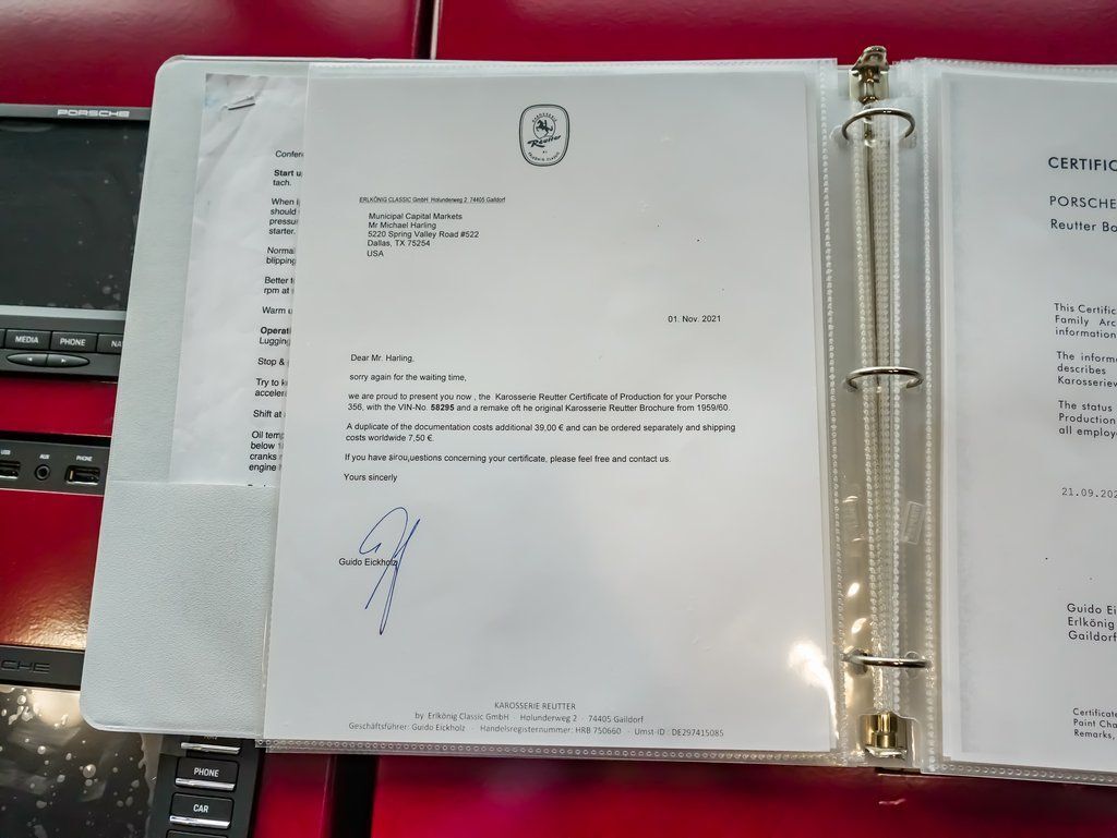 1957 Porsche 356 Carrera 1500 GS Colorado Springs CO