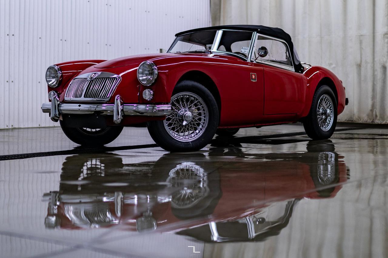 1962 MG MGA Mark 1 Roadster Manual Leather Red Deer AB