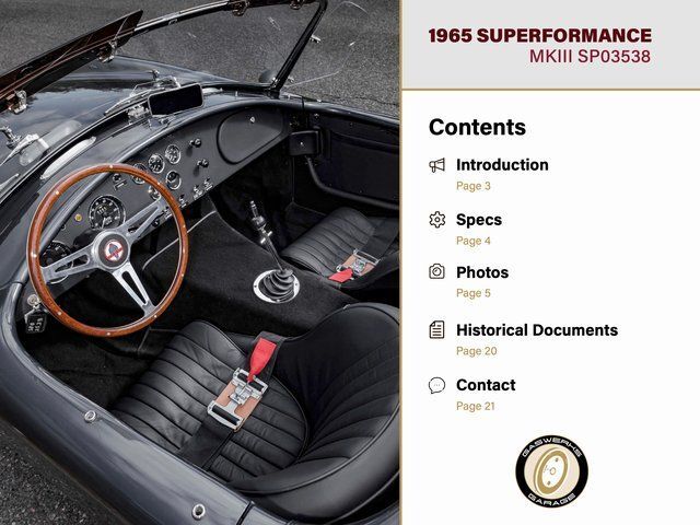 1965 Superformance MKIII SP03538