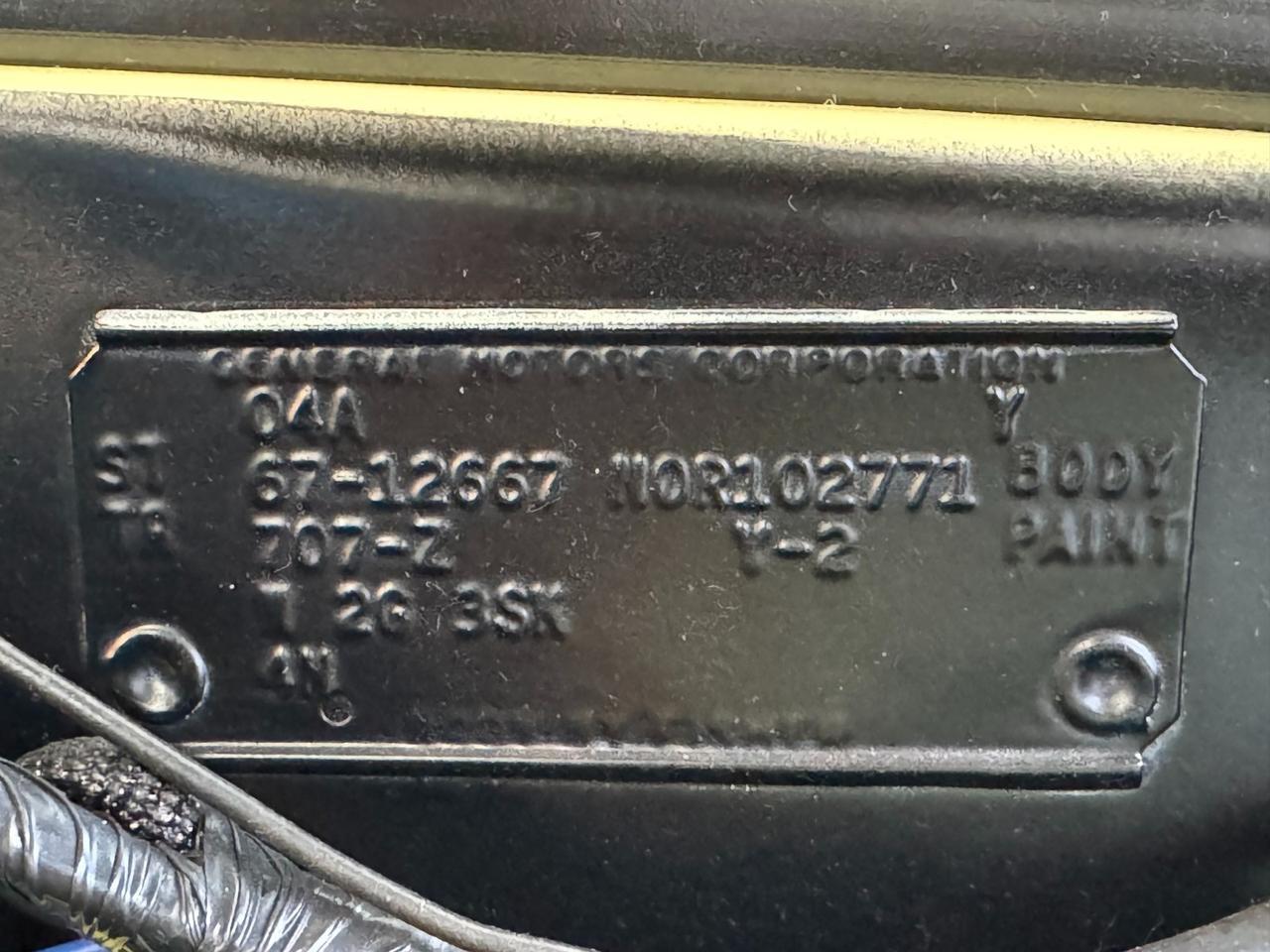 1967 Chevrolet Camaro SS L35 396ci 325hp #'s Matching Convertible 4-Spd Scottsdale AZ