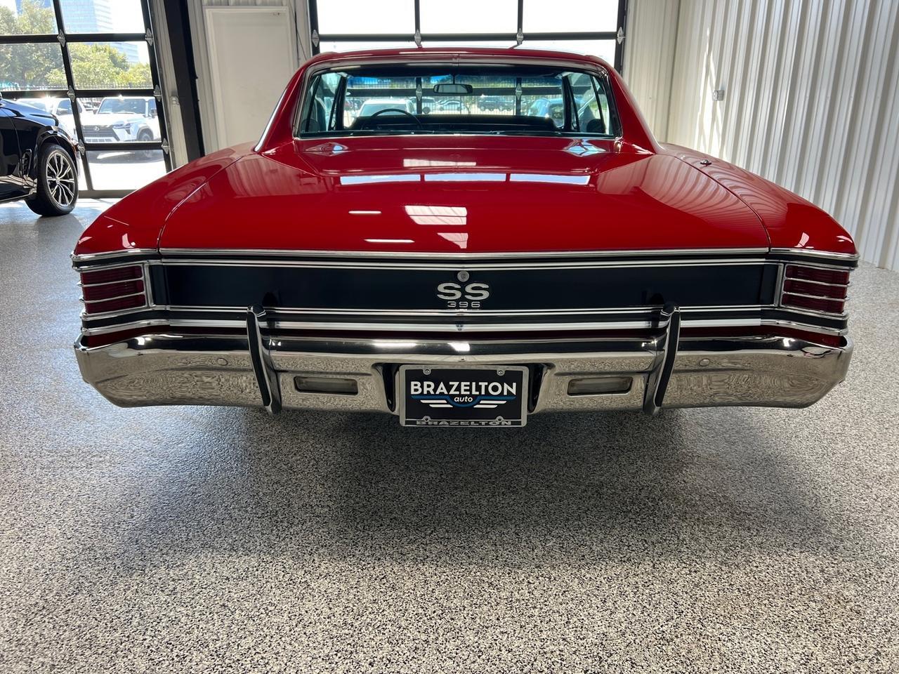 1967 Chevrolet Chevelle SS 396/325 HP, TH350 Automatic, A/C, Console Clock Houston TX