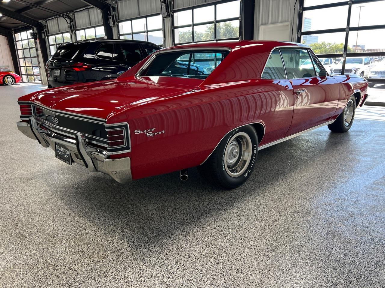 1967 Chevrolet Chevelle SS 396/325 HP, TH350 Automatic, A/C, Console Clock Houston TX