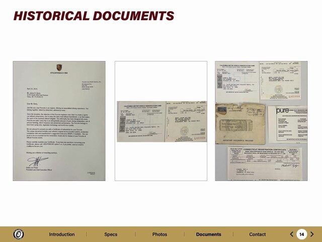 1969 Porsche 911 S 2.0 Sunroof Coupe Paramus NJ