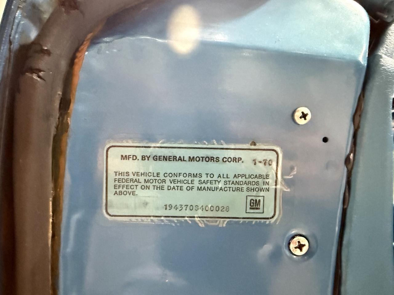 1970 Chevrolet Corvette Survivor Car Houston TX