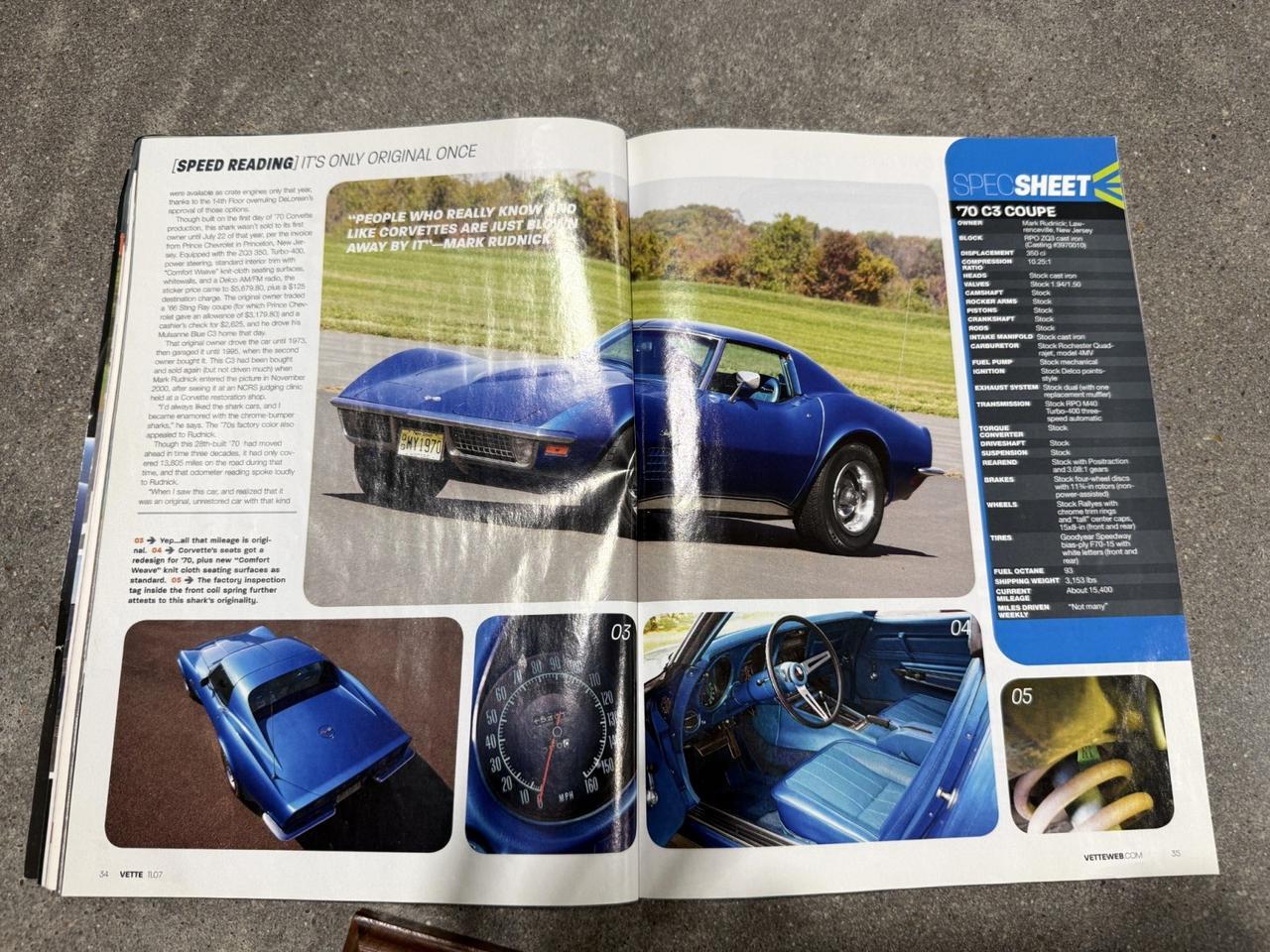 1970 Chevrolet Corvette Survivor Car Houston TX