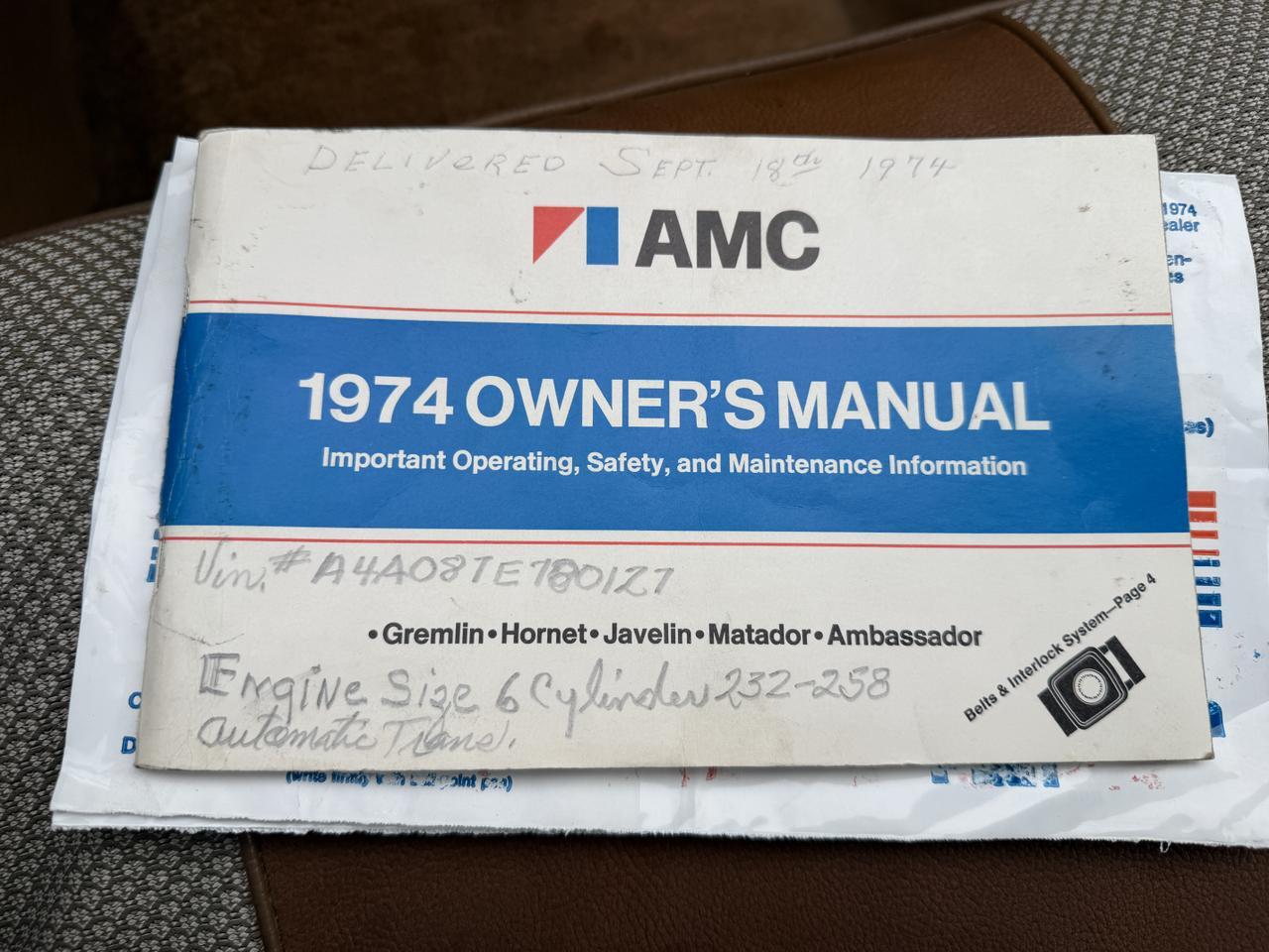 1974 AMC HORNET SPORTABOUT Connellsville PA