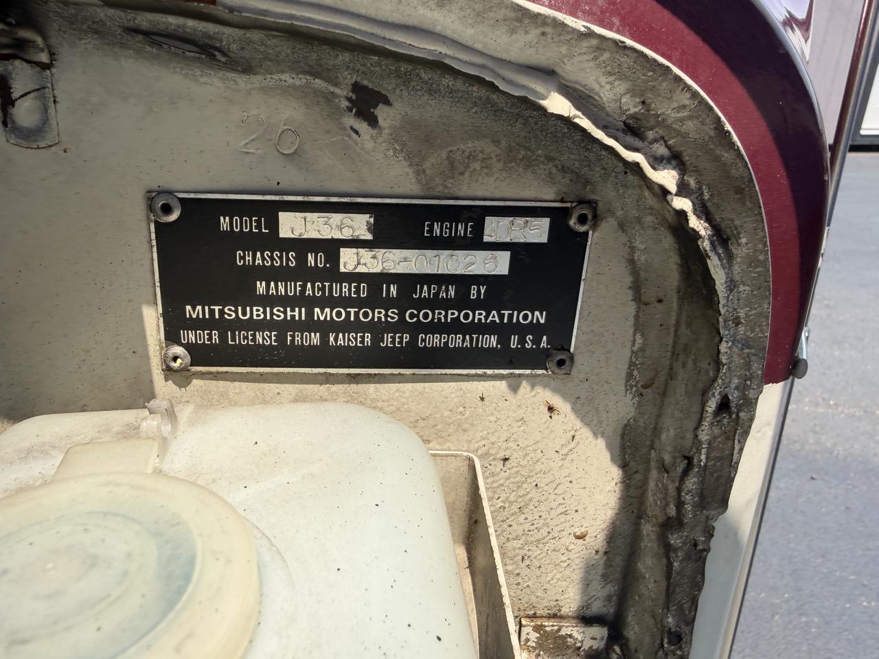 1976 MITSUBISHI JEEP J36 Connellsville PA