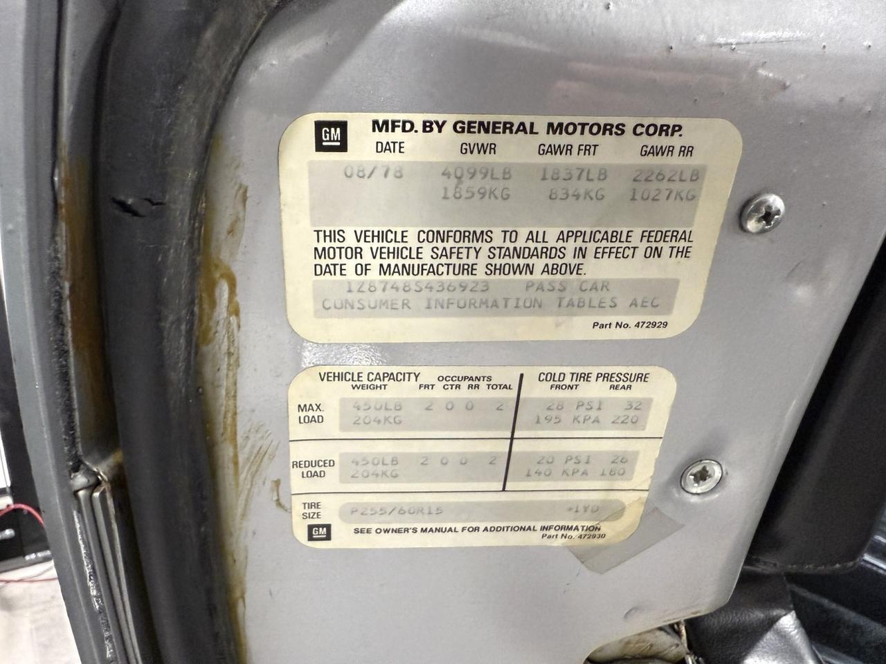 1978 Chevrolet Corvette 25th Anniversary Houston TX