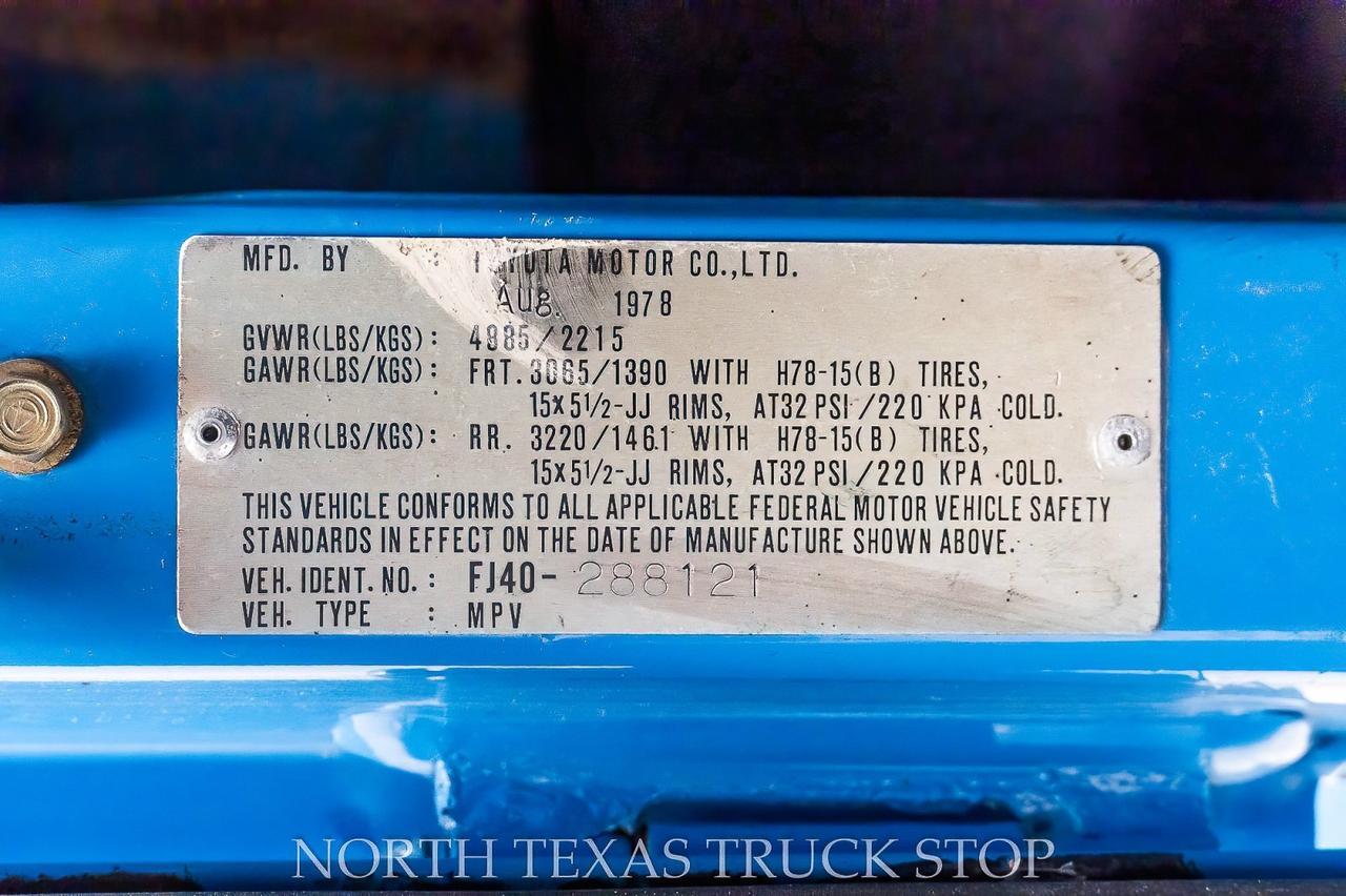 1978 Toyota FJ40 Land Cruiser Mansfield TX