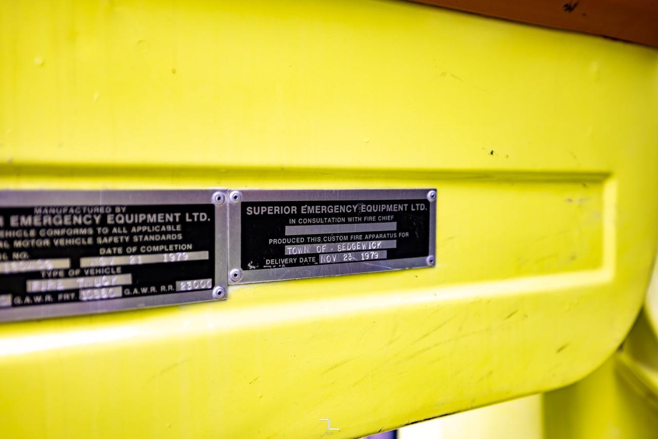 1979 Chevrolet C-8500 Pumper Fire Truck Red Deer AB