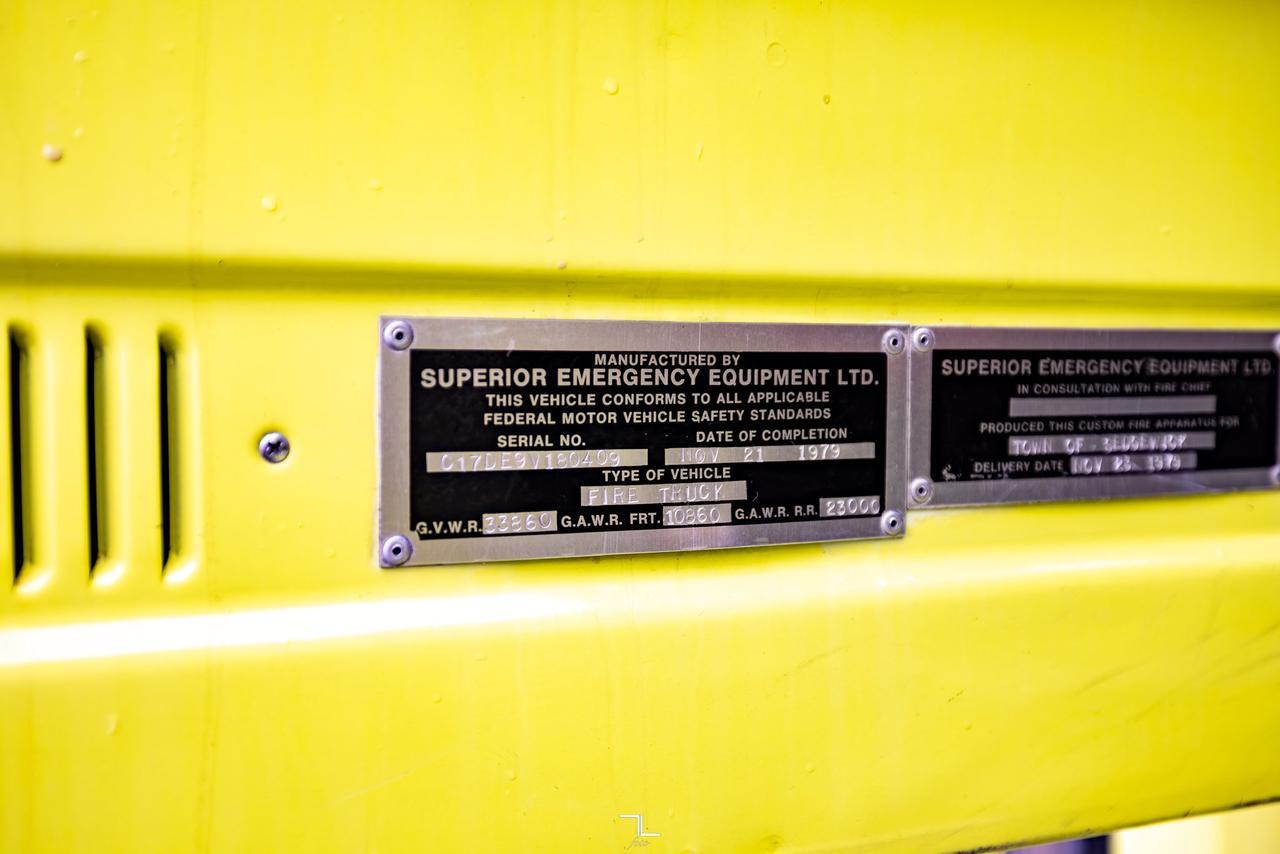 1979 Chevrolet C-8500 Pumper Fire Truck Red Deer AB
