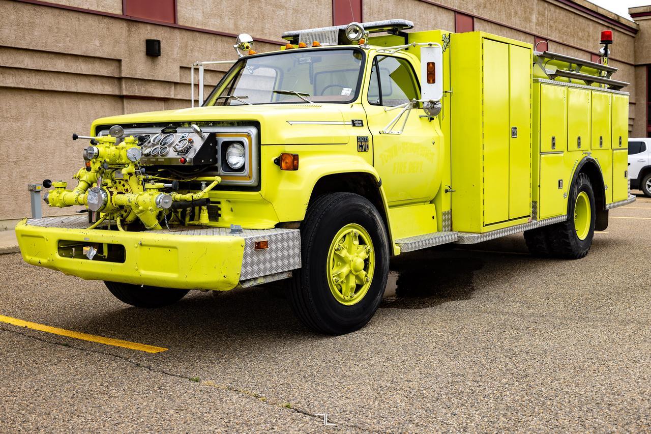 1979 Chevrolet C70 Pumper Fire Truck Red Deer AB