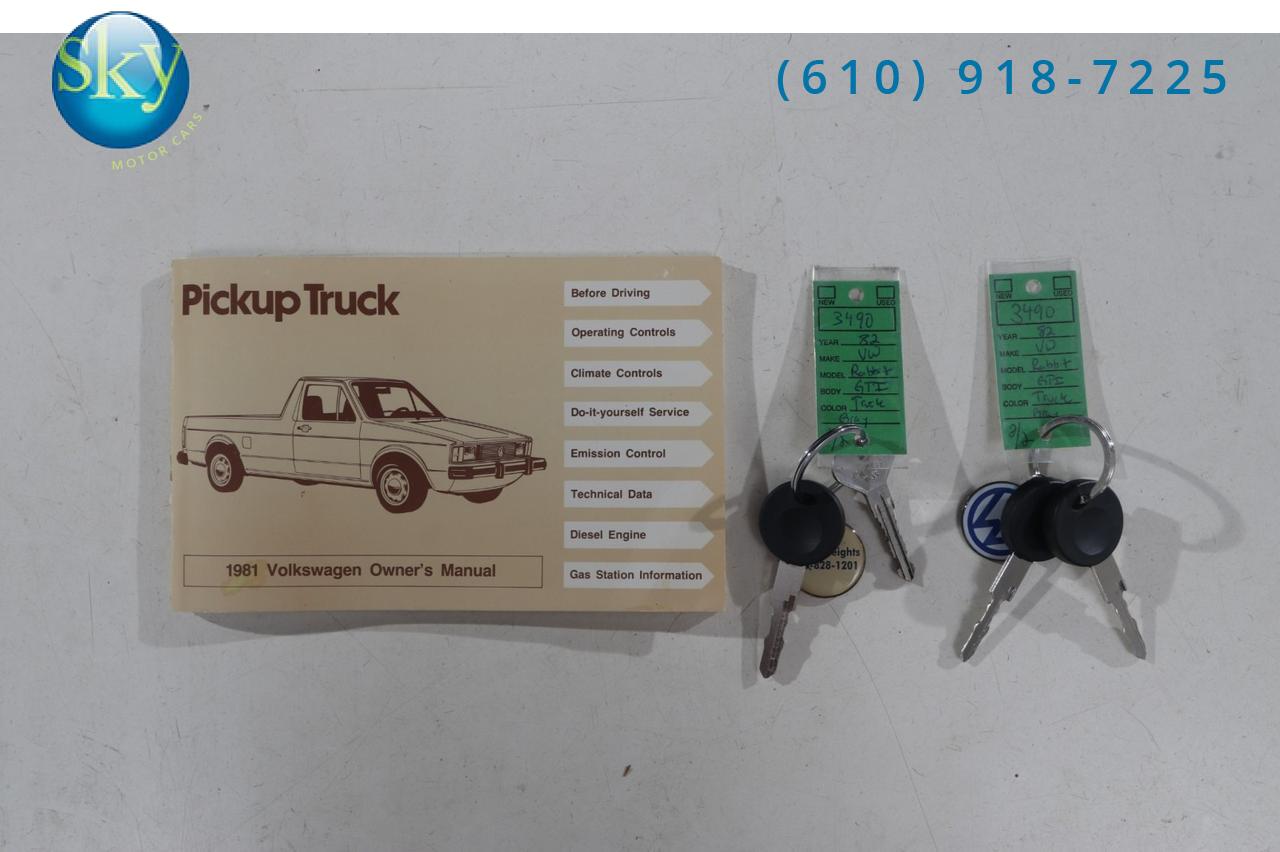 1982 Volkswagen Rabbit GTI 1.8L Pick up Custom 5-Speed West Chester PA