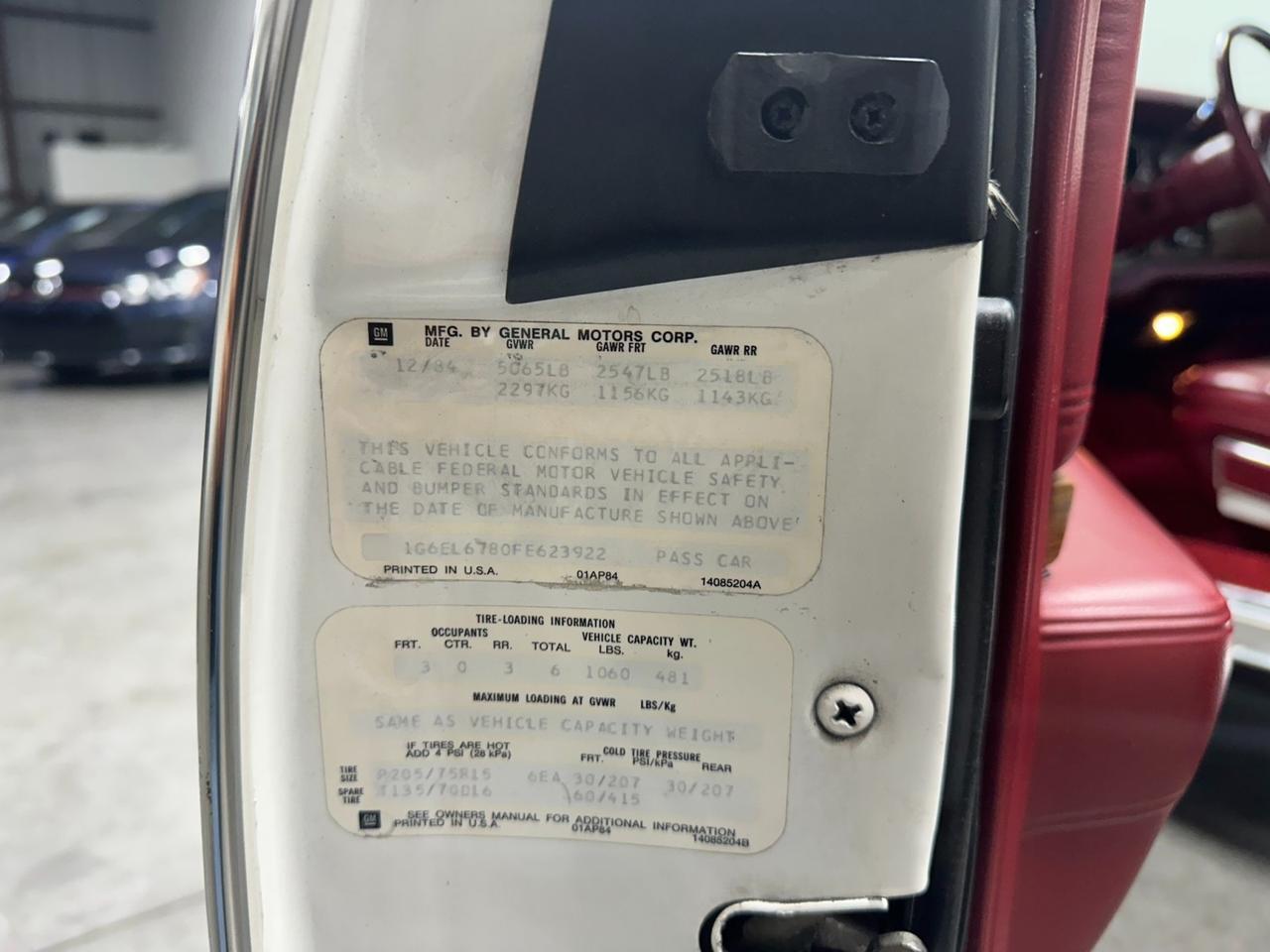 1985 Cadillac Eldorado Biarritz Houston TX