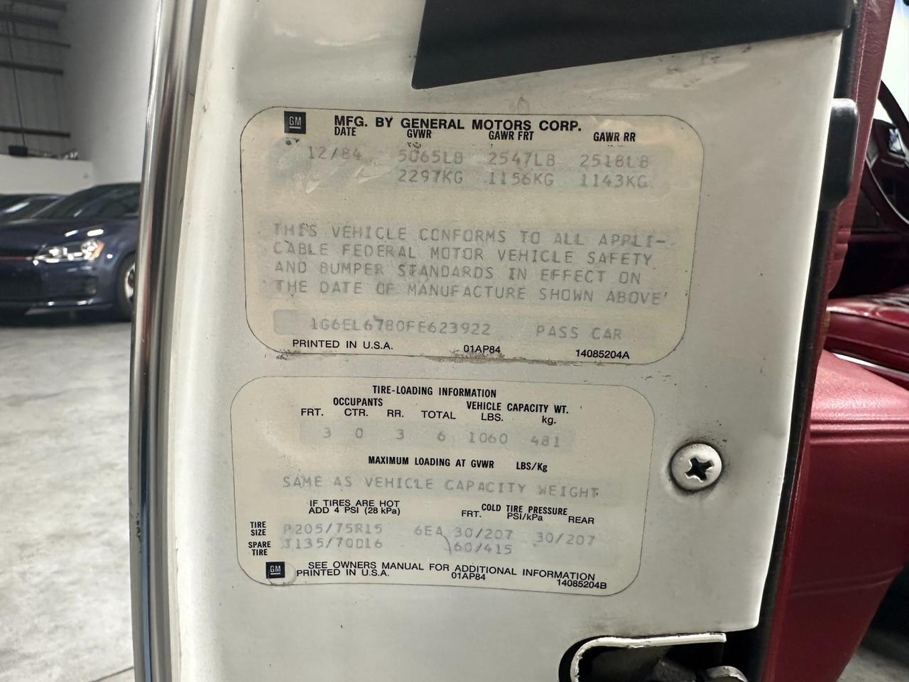 1985 Cadillac Eldorado Biarritz Houston TX