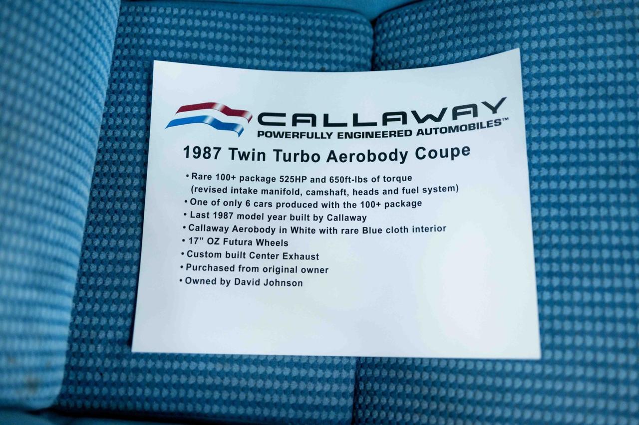 1987 Chevrolet Corvette Callaway Twin Turbo Marietta GA