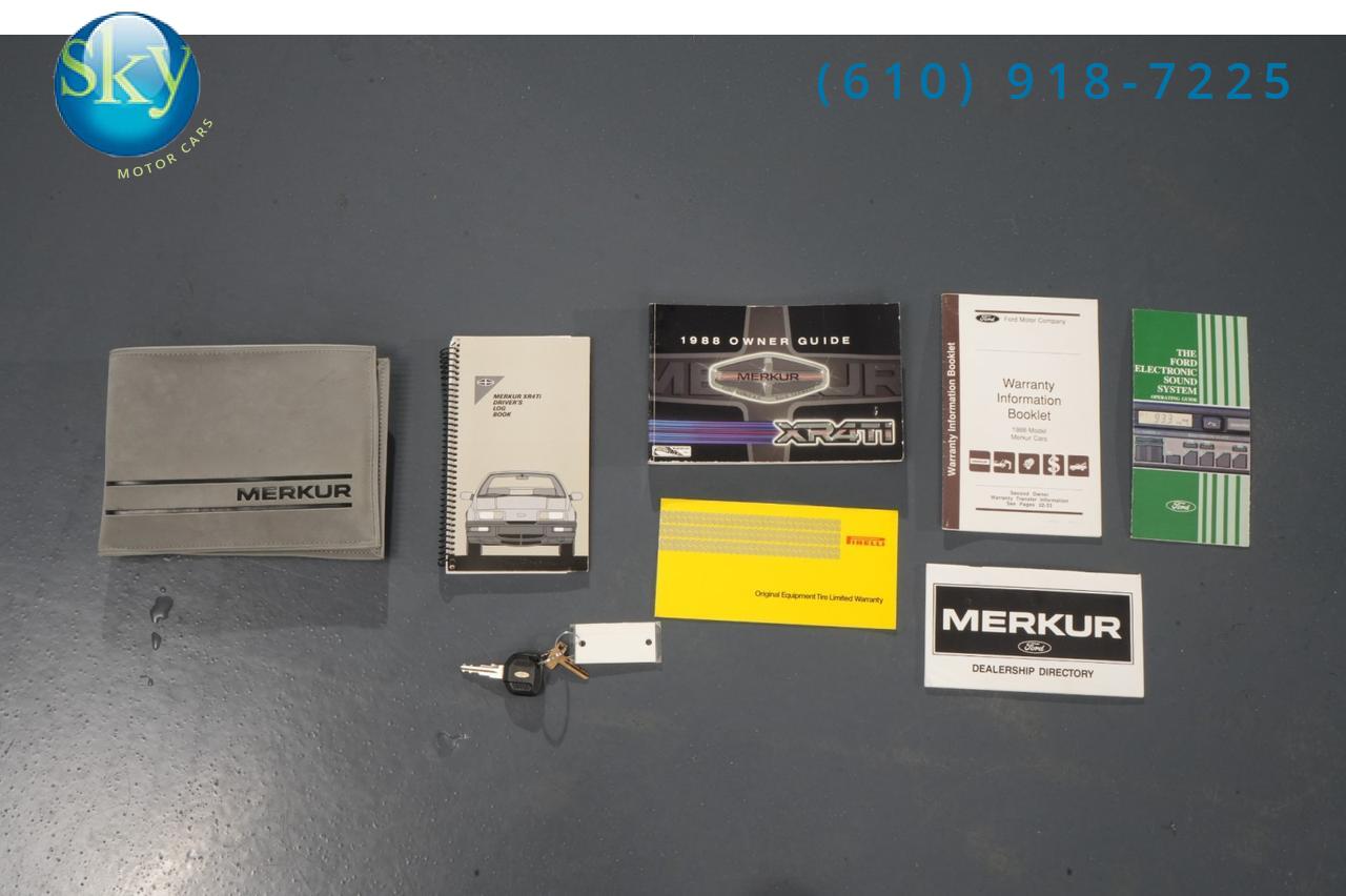 1988 Merkur XR4Ti Turbo 5-Speed Manual RARE!! West Chester PA