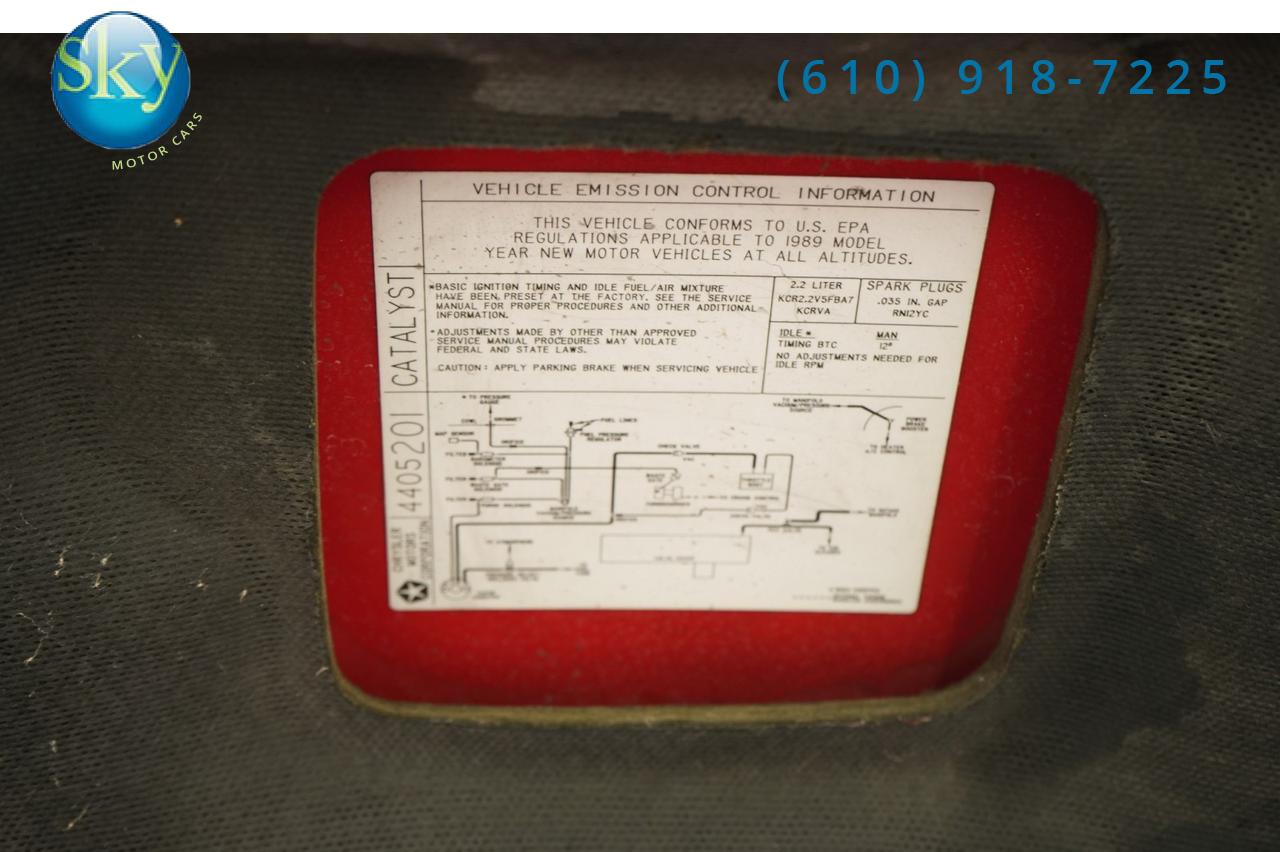 1989 Dodge Daytona Shelby Z 5-Speed Manual West Chester PA