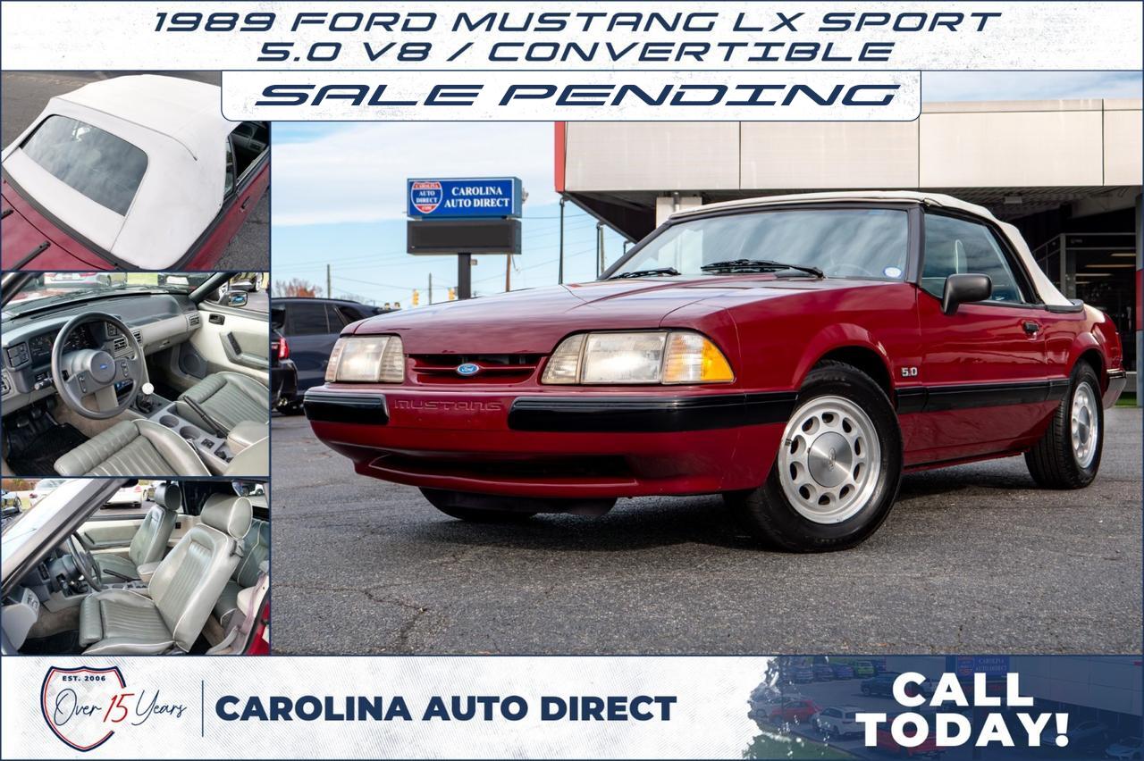 1989 Ford Mustang LX Sport / 5.0 V8 / Convertible!