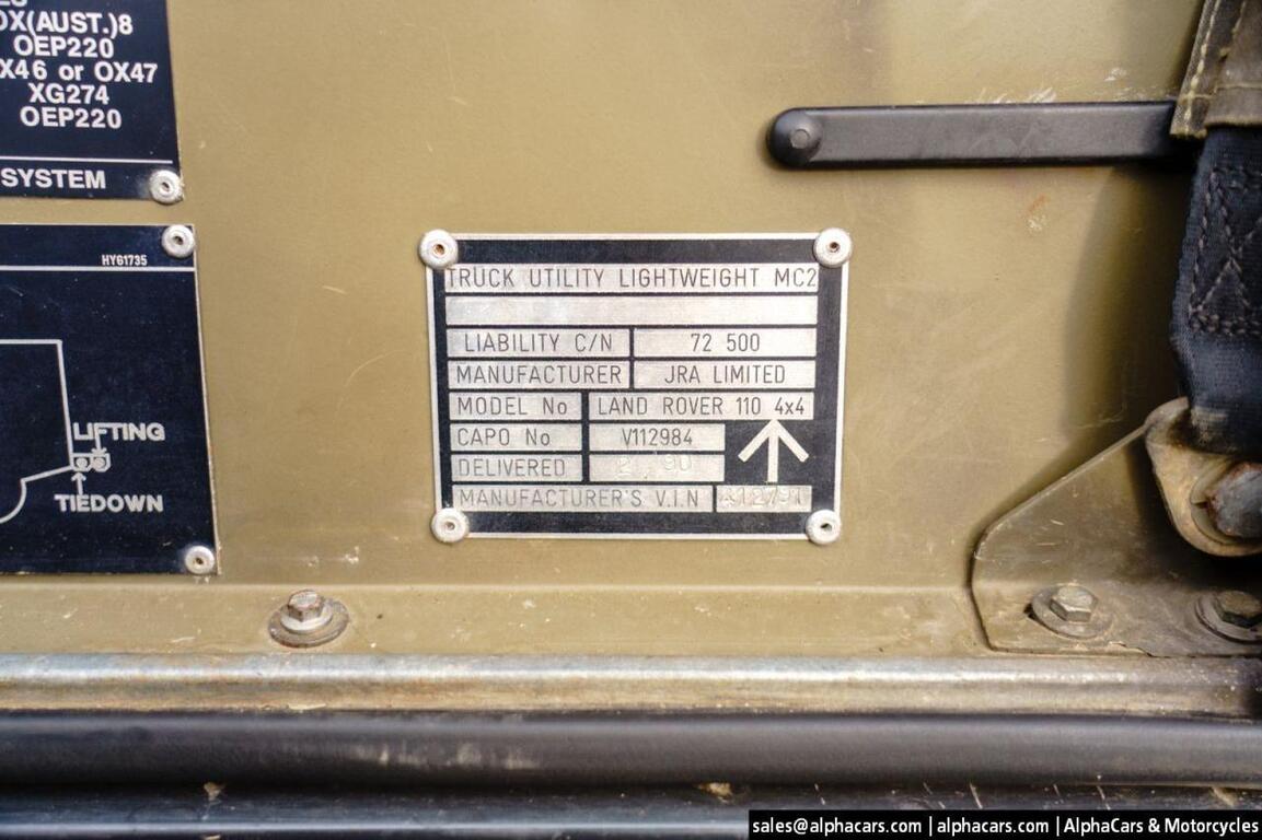 1989 Land Rover Defender Perentie 110 4x4 Boston MA