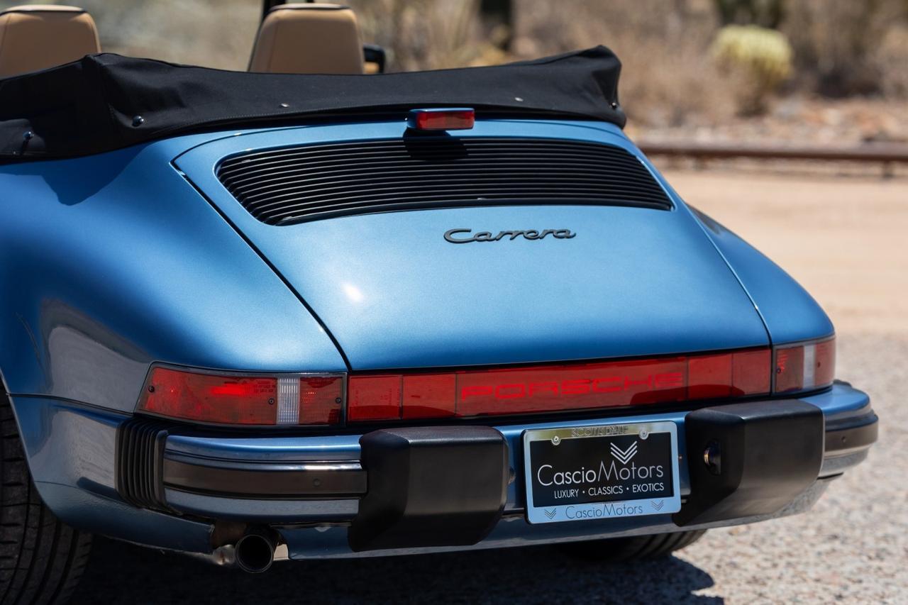 1989 Porsche 911 Carrera Cabriolet G50 Only 25k Original Miles Scottsdale AZ