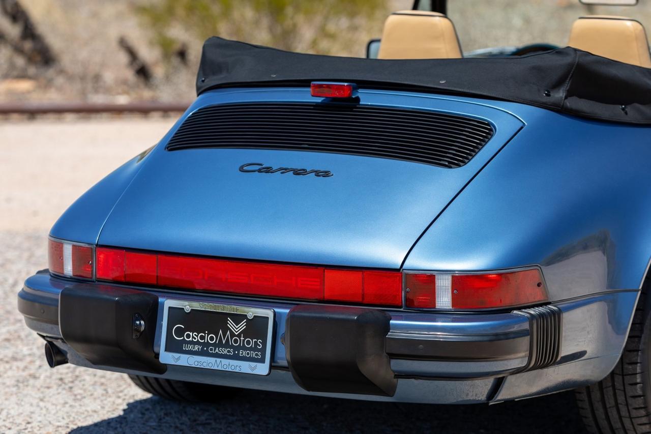 1989 Porsche 911 Carrera Cabriolet G50 Only 25k Original Miles Scottsdale AZ