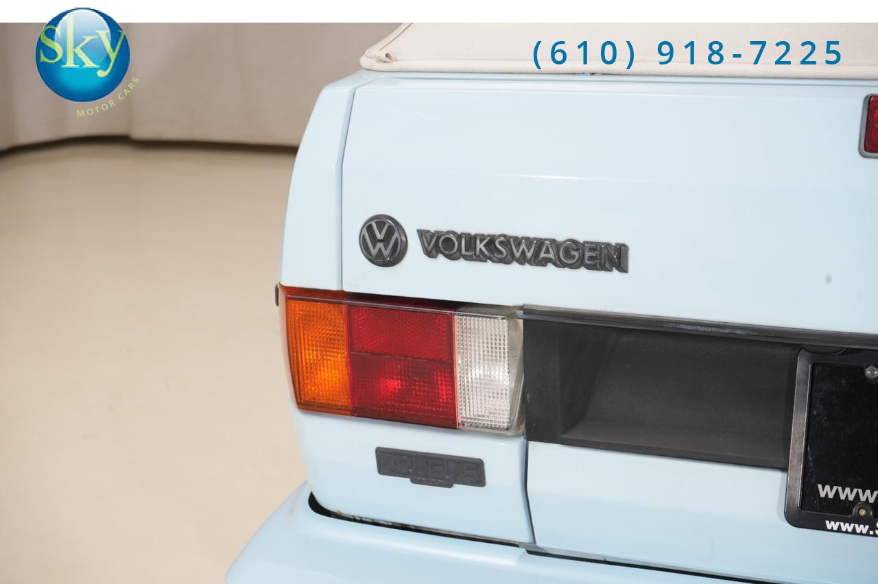 1989 Volkswagen Cabriolet Boutique Edition 1 of 40 Produced West Chester PA