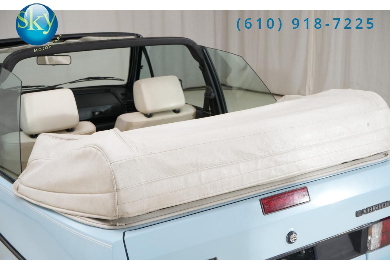 1989 Volkswagen Cabriolet Boutique Edition 1 of 40 Produced West Chester PA
