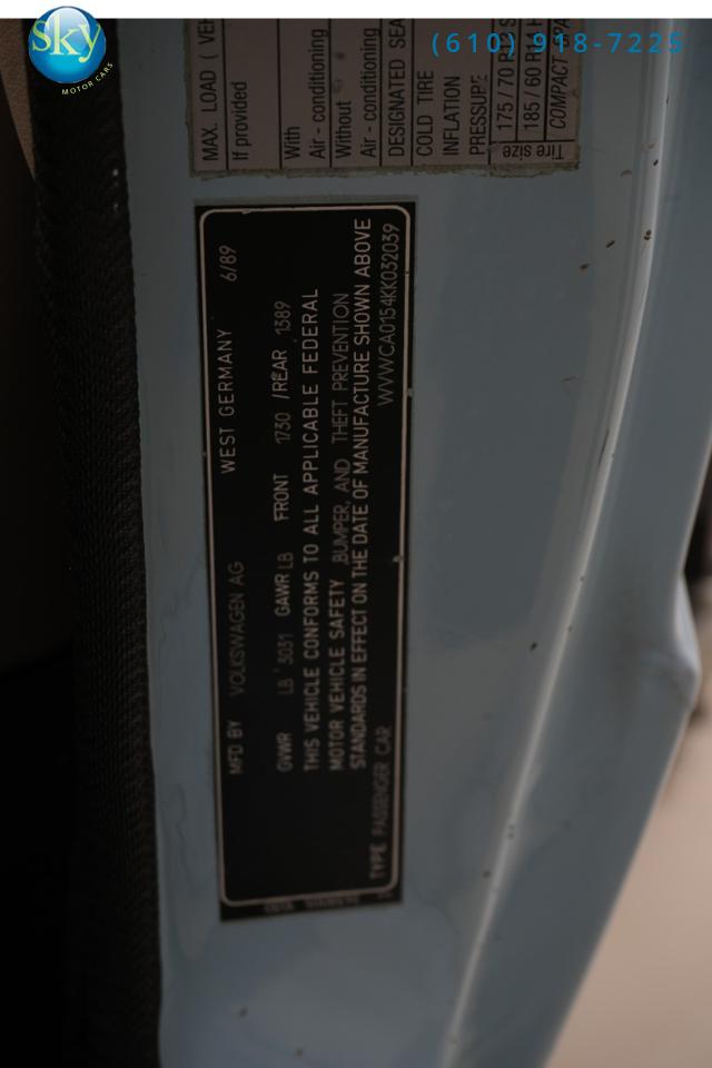 1989 Volkswagen Cabriolet Boutique Edition 1 of 40 Produced West Chester PA