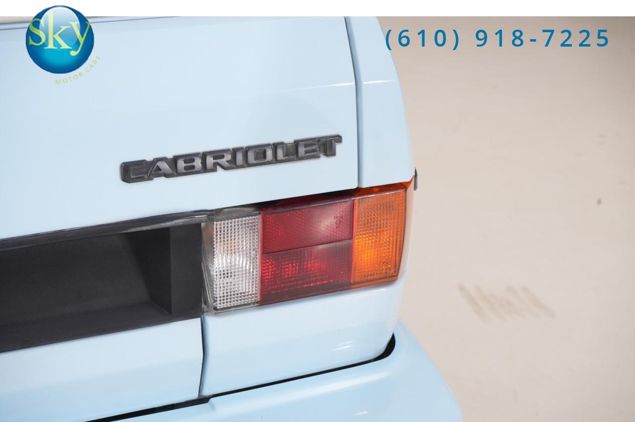 1989 Volkswagen Cabriolet Boutique Edition 1 of 40 Produced West Chester PA