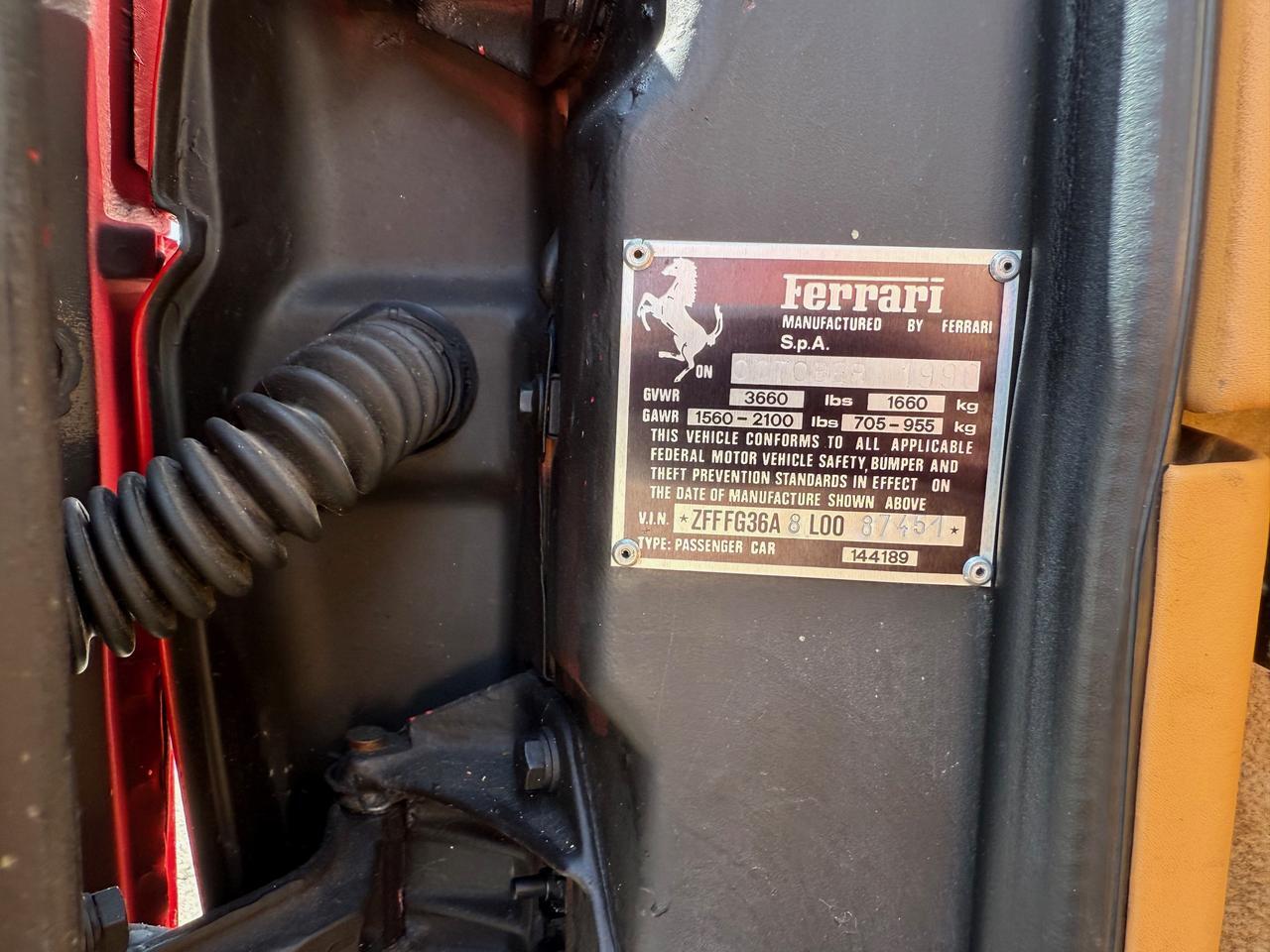 1990 Ferrari 348 TS San Diego CA