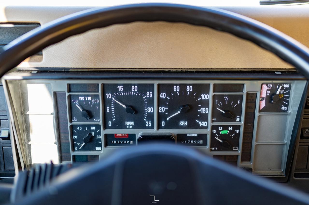 1990 International 4900 Day Cab Water Tank Truck Diesel Red Deer AB